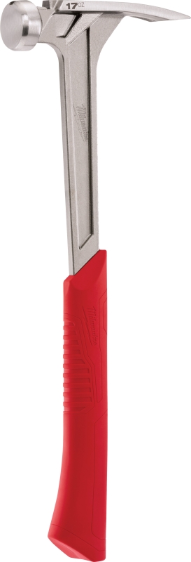 Milwaukee 48-22-9017 Hammer, 17 oz Head, Framing, Straight Head, Steel Head, 16-1/8 in OAL