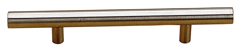 Richelieu BP348796170 Cabinet Bar Pull, 6-15/16 in L Handle, 1-11/32 in Projection, Stainless Steel, Brushed