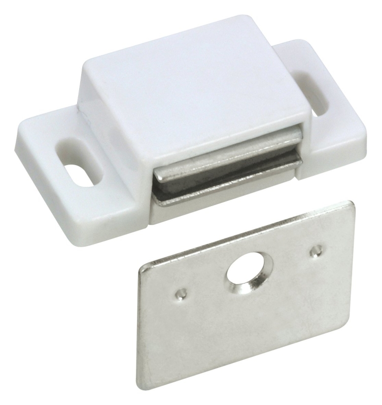 Richelieu AP52030 Magnetic Catch, 6.39 lb Pull Force, White, Metal