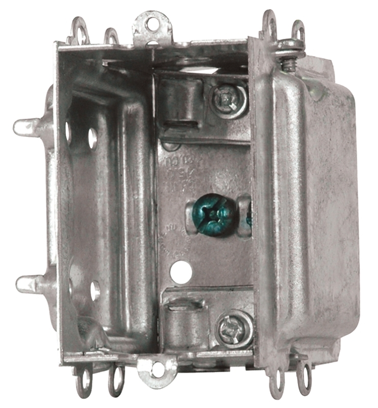 Hubbell 3004LHUBAR Device Box, 18 cu-in, 1-Gang, Metal
