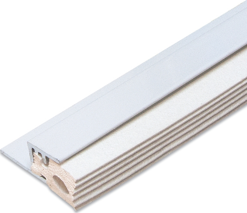 Climaloc CF20745 Door Jamb, White, 2 in W, Aluminum/Rubber
