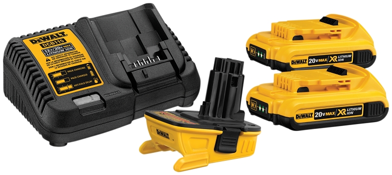 DeWALT DCA2203C Battery Adapter Kit, 18 to 20 V Input, 2 Ah, Battery Included: Yes