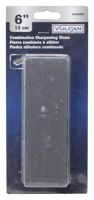 Vulcan CLP0034S-6 Sharpening Stone, 6 in L, 2 in W, 1 in Thick, 120, 240 Grit, Coarse, Fine, Silicon Carbide Abrasive