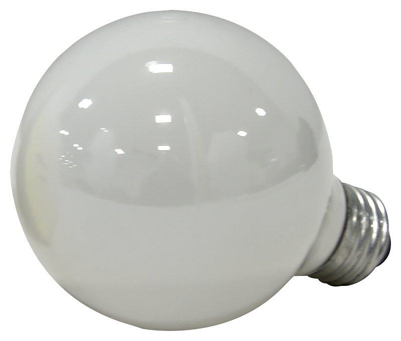 Sylvania 15878 Incandescent Bulb, 25 W, G25 Lamp, Medium Lamp Base, 150 Lumens, 2850 K Color Temp, Soft White Light
