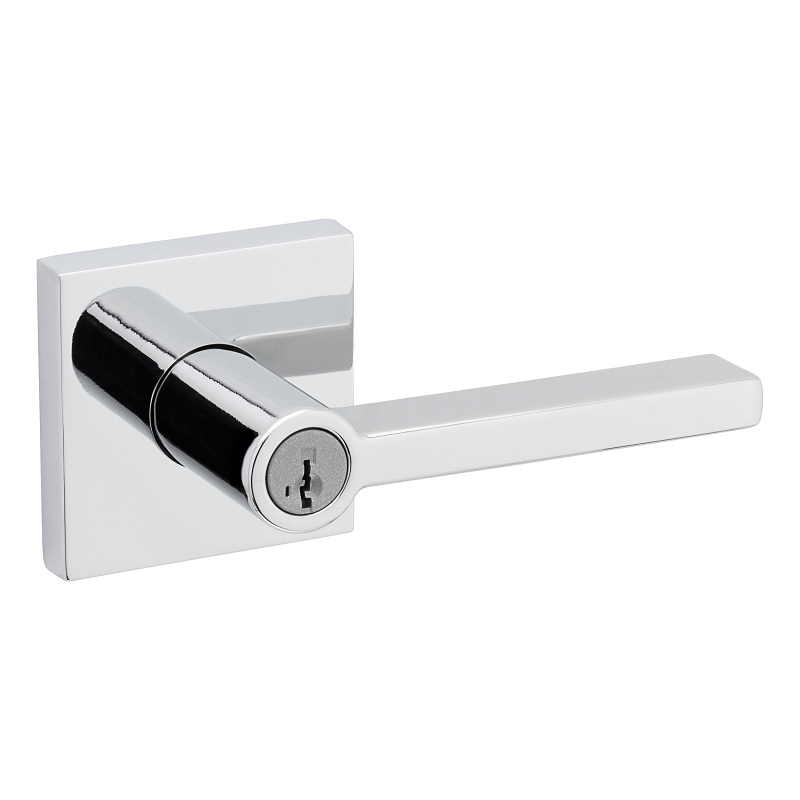 Weiser Halifax Series 9GLA5350-093 Entry Lever, Polished Chrome, Residential, Re-Key Technology: SmartKey, 2 Grade