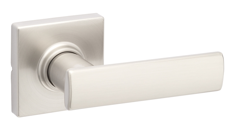 Weiser 9GLC1010-068 Passage Door Lockset, Lever Handle, Zinc, Satin Nickel, 2-3/8 to 2-3/4 in Backset, 2-1/4 in Strike