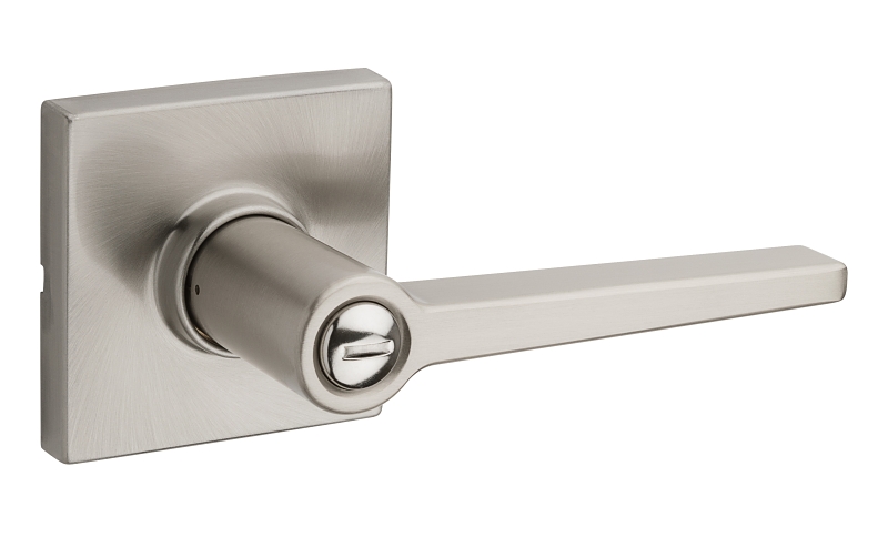 Weiser Daylon Square Rose Safe Lock Series 9SL30000-077 Privacy Lever, Satin Nickel, Metal, Universal Hand