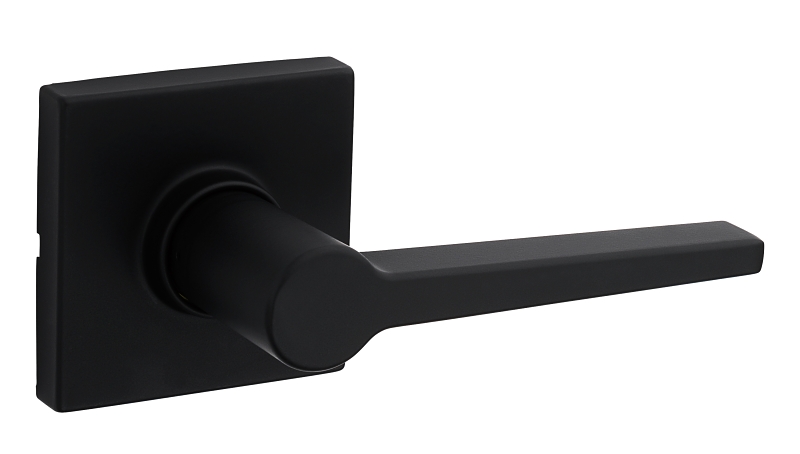 Weiser 9SL10000-085 Passage Door Lockset, Lever Handle, Metal, Matte Black, 2-3/8 to 2-3/4 in Backset, 2-1/4 in Strike