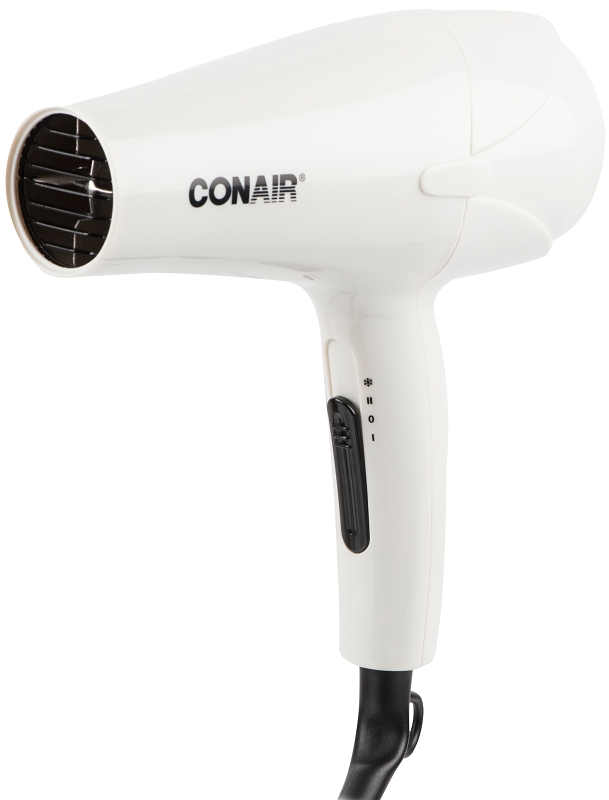 Conair 246RNC Hair Dryer, Specifications: 1875 W Wattage, 2 Heat/Speed Settings, White
