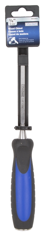 Vulcan JL-CH1 Chisel, 1/4 in Tip, 9-3/4 in OAL, CRV Blade, Ergonomic Grip Handle
