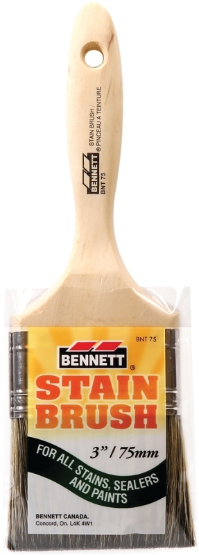 Bennett BNT 75 Paint Brush, Wood Handle, Polyester Bristle