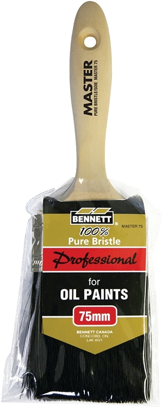 Bennett MASTER 75 Paint Brush, 3 in W, Trim Brush