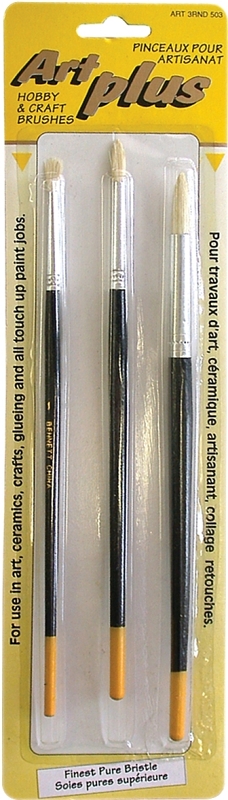 Bennett ART 3RND 503 Artist Brush Set, Wood Handle