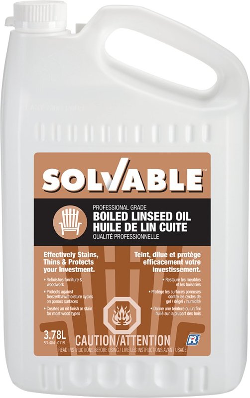 Recochem 53-404 Solvable Boiled Linseed Oil, 3.78 L