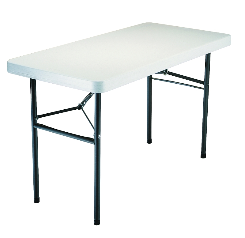 Lifetime Products 2940 Folding Table, Steel Frame, Polyethylene Tabletop, Gray/White