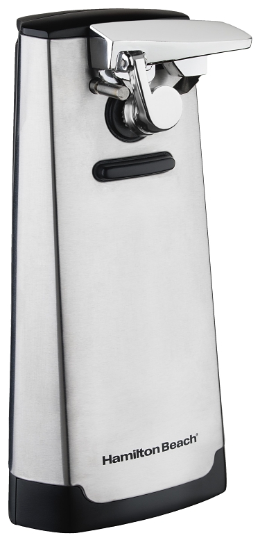 Hamilton Beach 76700 Can Opener with Built-In Knife Sharpener, Stainless Steel, Silver