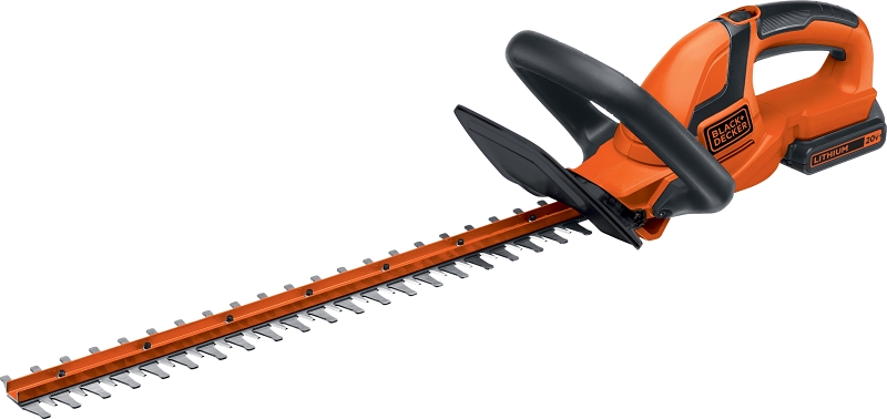 Black+Decker LHT2220 Electric Hedge Trimmer, 20 V, 3/4 in Cutting Capacity, 22 in L x 2-1/2 in W Blade