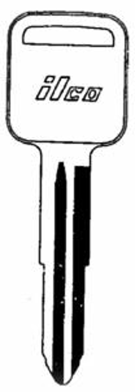 Ilco 1558 Key Blank, Brass, Nickel, For: Canada Post Mailbox Locks