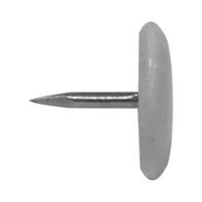 Reliable TTBK438MR Thumb Tack, 3/8 in L, Steel, Black