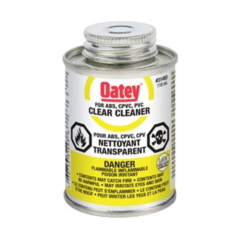 Oatey 48945 Primer Cleaner, Liquid, Clear/Purple, 118 mL