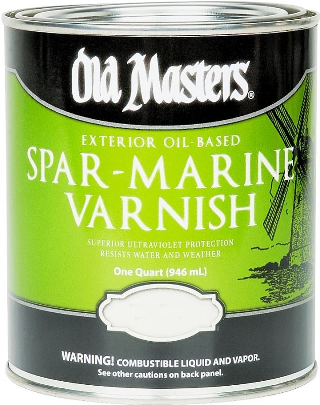 Old Masters 92504 Spar Varnish, Semi-Gloss, Liquid, 4 qt, Can
