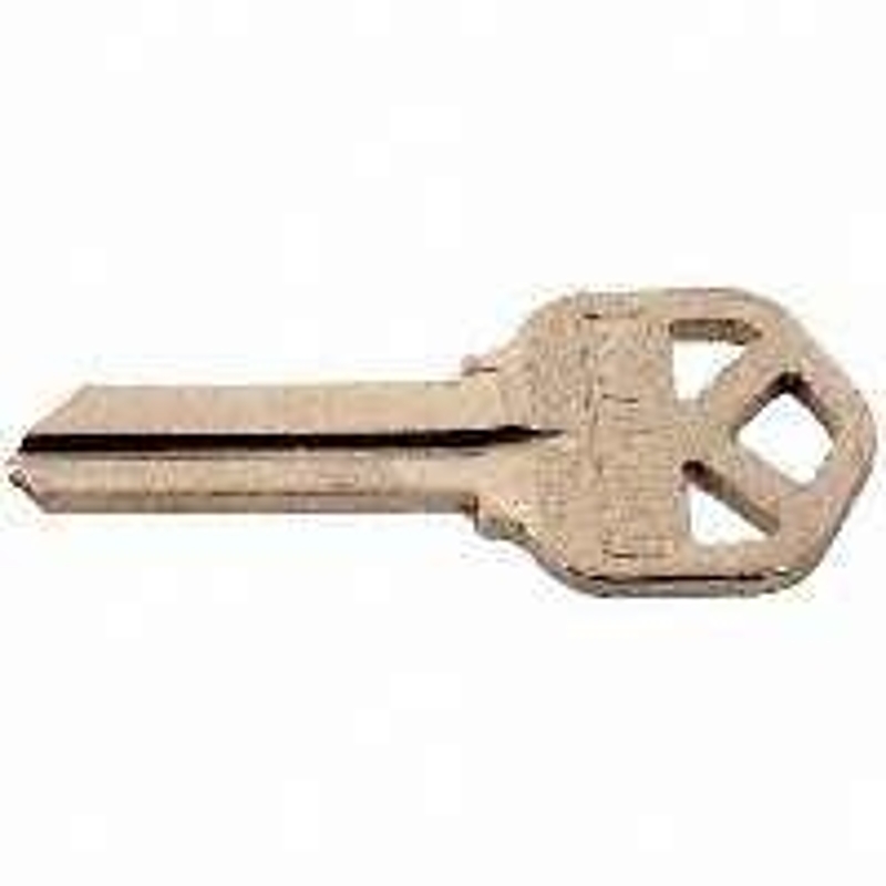Kwikset 1063NP Key Blank, Brass, Nickel, For: Kwikset Lockset