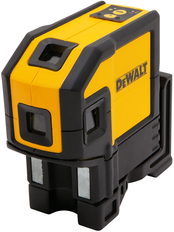 DeWALT DW0851 Laser Level, 165 ft, +/-1/8 in at 100 ft Accuracy, 5-Dot, Red Laser