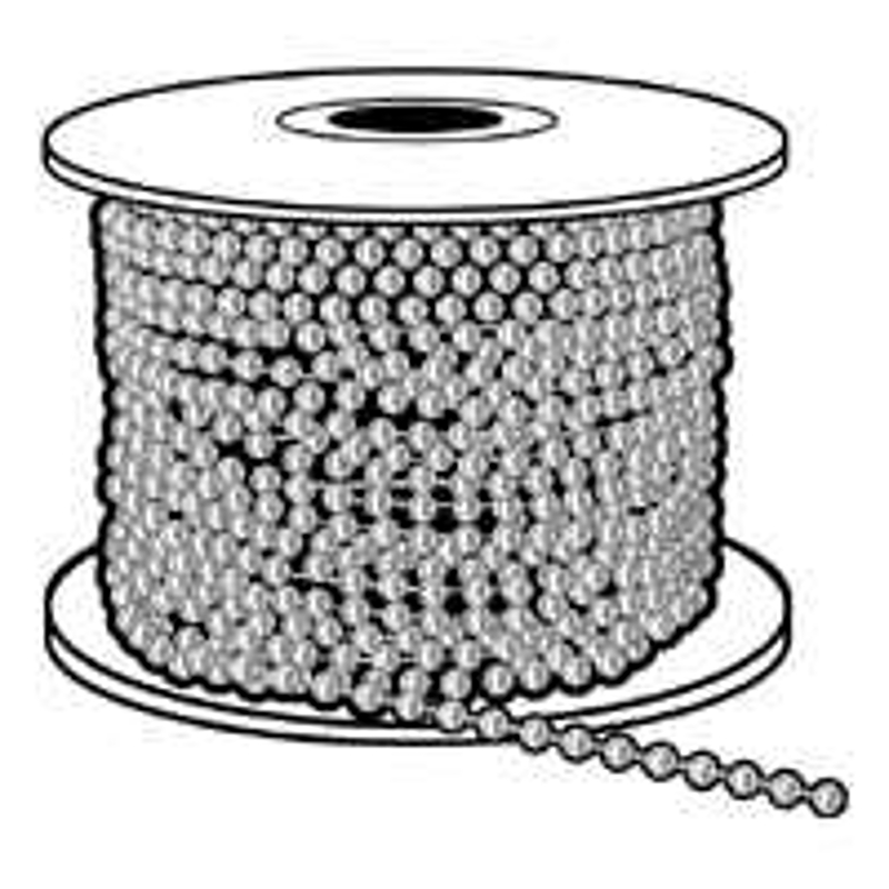 Hy-Ko KBC201 Key Chain, Beaded, 100 ft L Dimensions, Nickel
