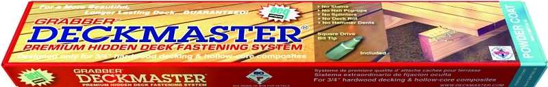 Grabber DMP100-10 Deckmaster Hidden Deck Bracket System BrN Powder Coat 8744640 