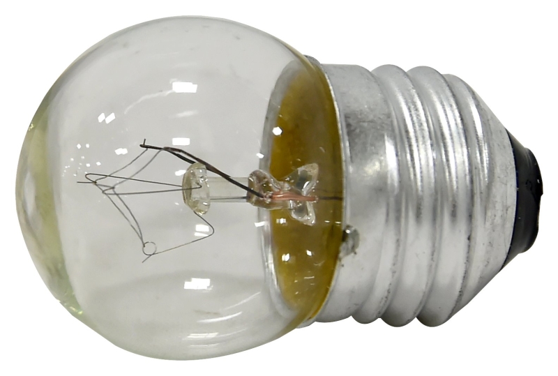 Sylvania 19354 Incandescent Bulb, 7.5 W, S11 Lamp, Medium E26 Lamp Base, 45 Lumens, 2850 K Color Temp