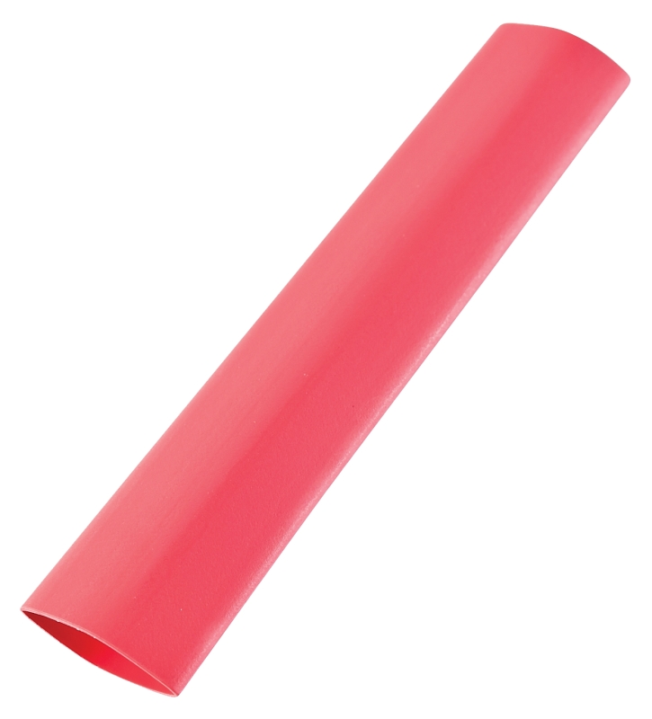 GB HST-375R Heat Shrink Tubing, 3/8 in Expanded, 3/16 in Recovered Dia, 4 in L, Polyolefin, Red