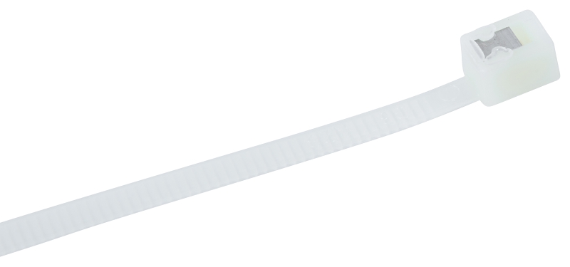 GB 46-311SC Cable Tie, Double-Lock Locking, 6/6 Nylon, Natural