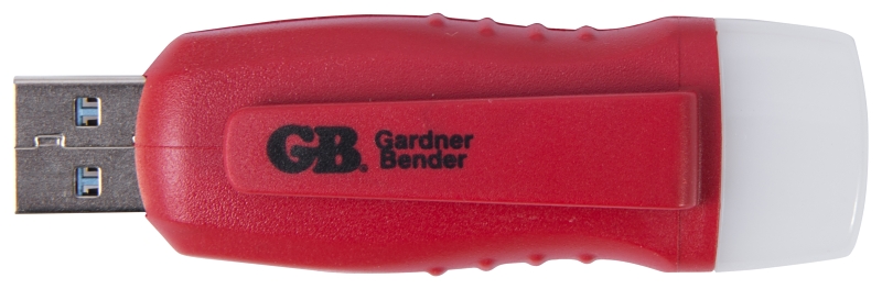 GB GUSB-3300 USB Tester, LED Display, Functions: AC Voltage, Red