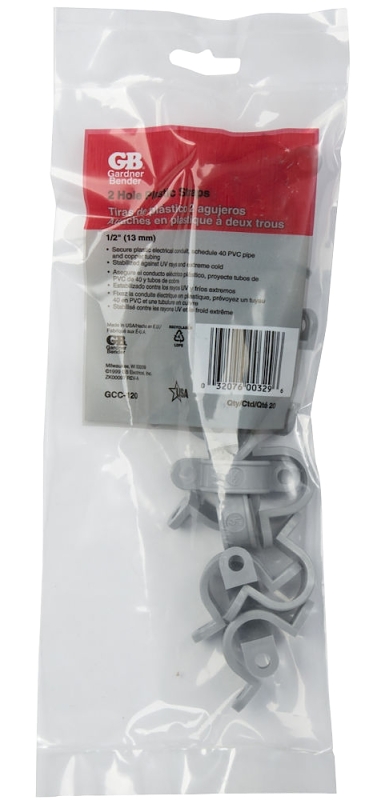 GB GCC-120 Conduit Strap, Polyethylene, Gray