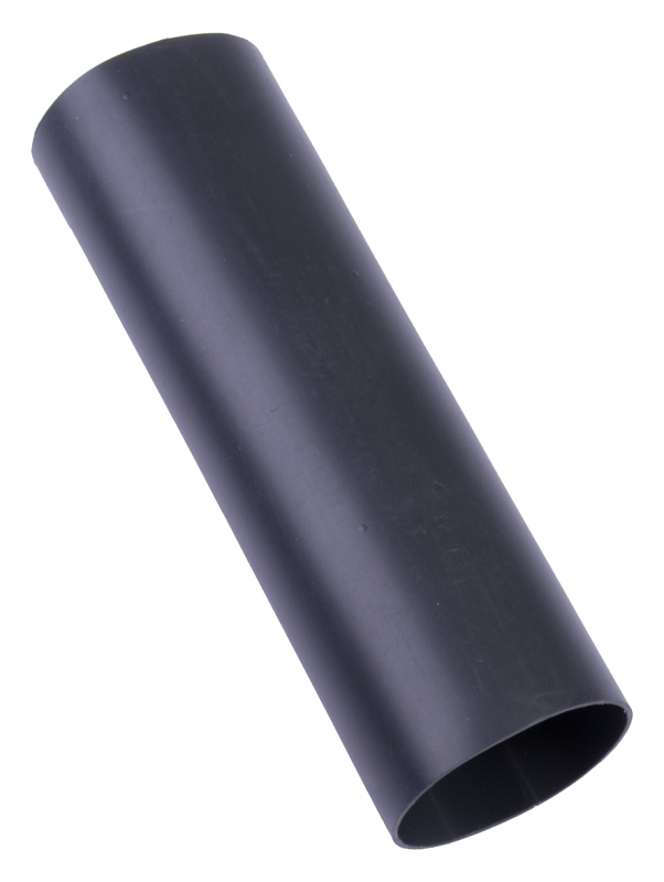 GB HWT-1550 Heat Shrink Tubing, 1-1/2 in Pre-Shrink, 1/2 in Post-Shrink Dia, 6 in L, Polyolefin, Black
