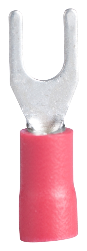 GB 10-112 Spade Terminal, 600 V, 22 to 18 AWG Wire, #8 to 10 Stud, Vinyl Insulation, Red