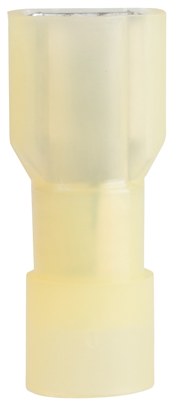 GB 10-155F Disconnect Terminal, 600 V, 12 to 10 AWG Wire, 1/4 in Stud, Vinyl Insulation, Yellow