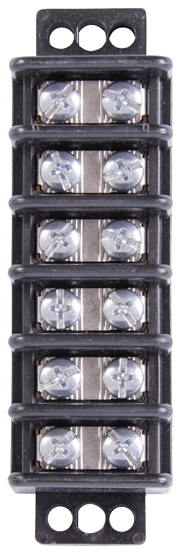 GB GTB-406 Terminal Block, 600 V, 30 A, 6 -Pole, 2 -Row