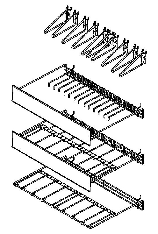 Loxcreen WSDISP23GRY Display Rack