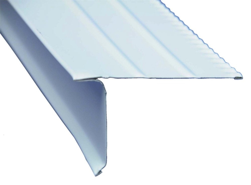 Amerimax F55OWB Roof Edge, 10 ft L, 3-1/4 in W, 0.69 in H, Aluminum, White