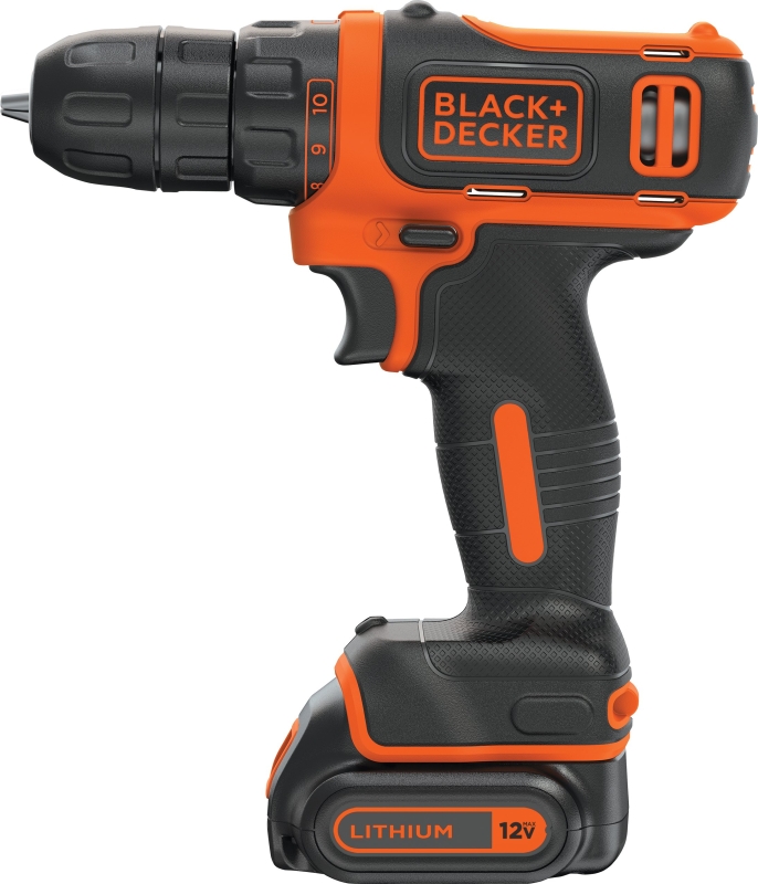 BLACK DECKER BDCDD12C LDX112C DRILL DRIVER BATTERY INCLUDED 12 V