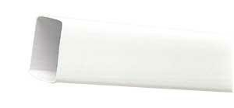 Amerimax T0583 Downspout, 2 in W, 10 ft L, Vinyl, White