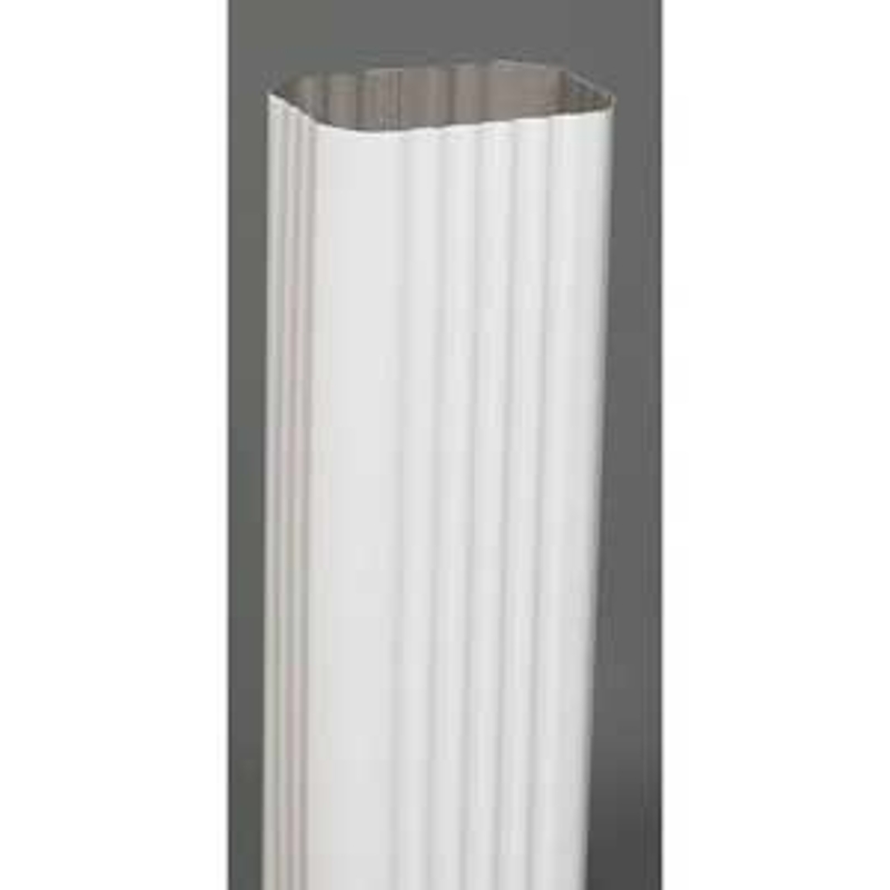 Euramax 2401119120 Downspout, Aluminum, Brown