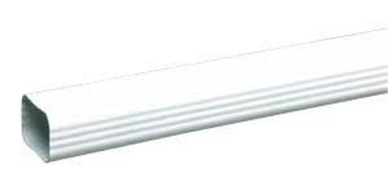 Euramax M0593 Roofing Gutter, 10 ft L, 3 in W, Vinyl