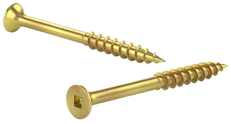 Reliable FKCYZ Series FKCYZ104C1 Screw, #10-9 Thread, 4 in L, Coarse, Partial Thread, Bugle, Square Drive, 100/BX