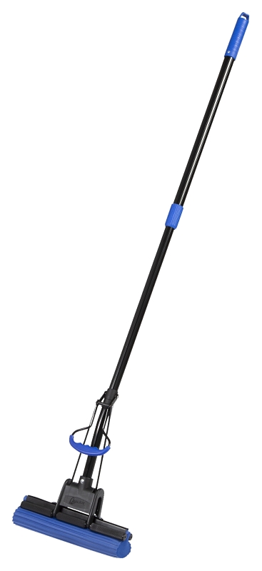 Quickie Bulldozer 2077947 Roller Mop, 12 in W Frame, PVA Sponge Mop Head, Aluminum Handle
