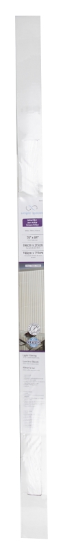 Simple Spaces MBV-78X84-V3L Window Blind, 84 in L, 78 in W, Vinyl, White