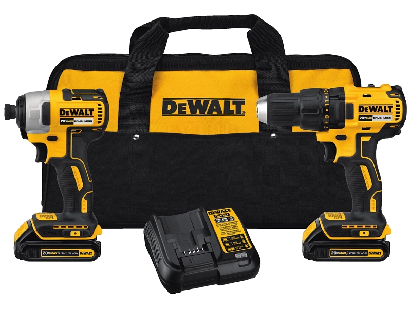 DeWALT DCK277C2 Combination Kit, Battery Included, 20 V, 2-Tool, Lithium-Ion Battery