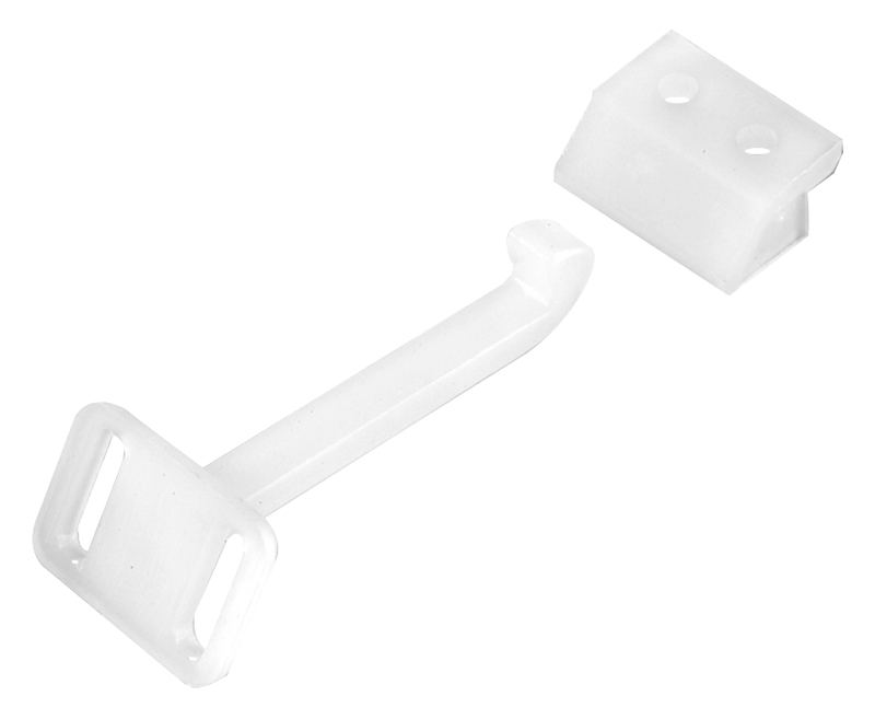 Onward 215WR Child Safety Latch, 2 in L, 1.01 in W, Plastic, White