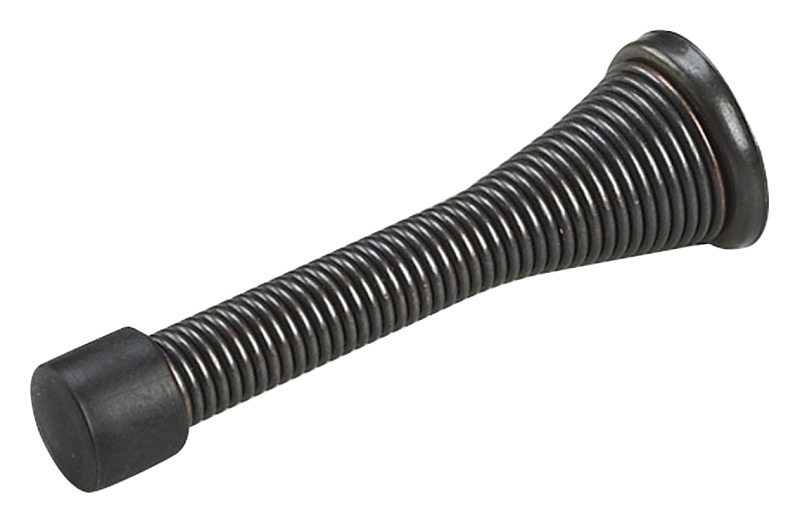 Onward 217ORBB Flexible Door Stop, 31/32 in Dia Base, 3 in Projection, Metal, Oil-Rubbed Bronze